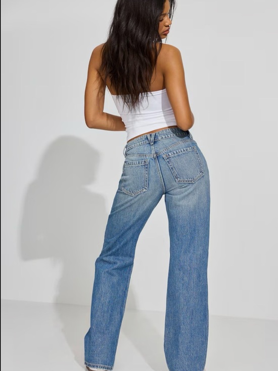 Garage Denim - Classic High-Rise Straight Leg Jeans - Blue